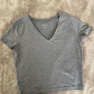 Target wild fable v neck cropped tee